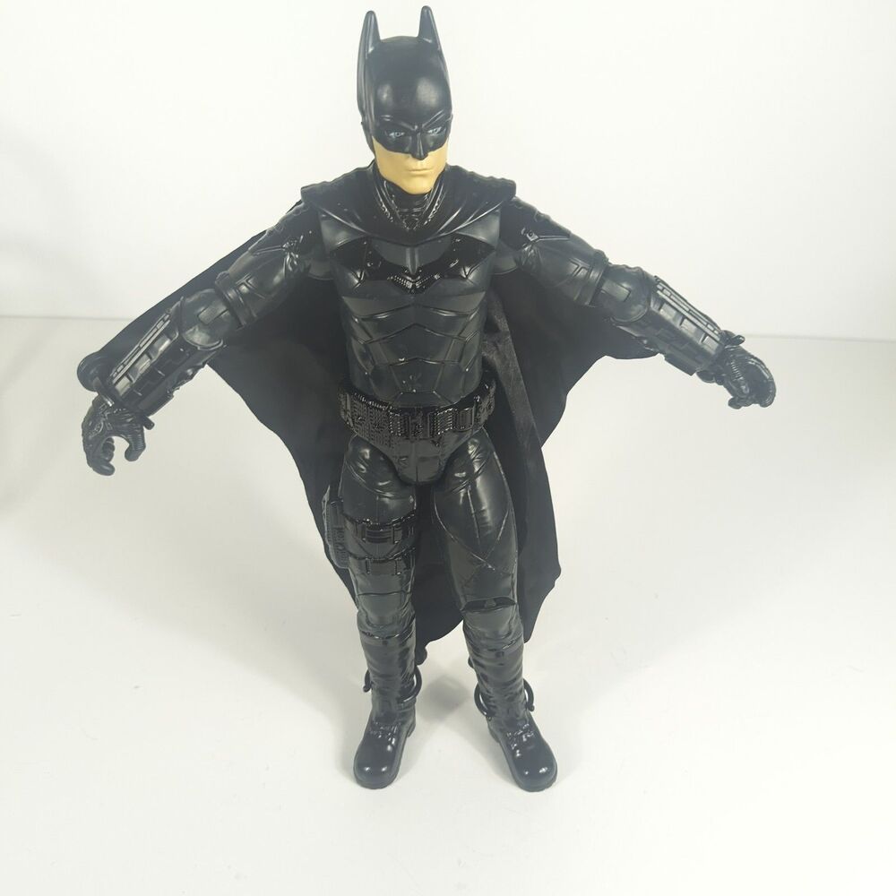 Mattel DC The Batman 2022 12" Batman Action Figure Cloth Cape Movie Series Loose